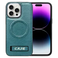 Suitable For Iphone16pro Leather Case Magnetic Bracket Phone Case Apple 14 Business All-Inclusive Drop-Resistant Protective Case Batch main image 2