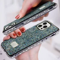 Zhichen New Suitable For Iphone16 Phone Case 13 Starry Sky Rhinestone Cover Summer High Sense 15 Apple Protective Case main image 4
