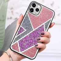 Cross-Border Applicable For Apple Personalized Electroplated Mirror 12 Tide Brand Iphone13 Protective Cover Popular XR Contrast Color Phone Case main image 1