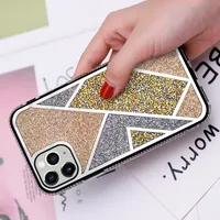 Cross-Border Applicable For Apple Personalized Electroplated Mirror 12 Tide Brand Iphone13 Protective Cover Popular XR Contrast Color Phone Case main image 4