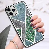 Cross-Border Applicable For Apple Personalized Electroplated Mirror 12 Tide Brand Iphone13 Protective Cover Popular XR Contrast Color Phone Case main image 5