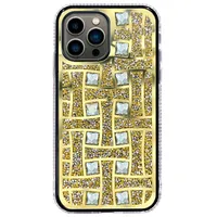 Zhichen Foreign Trade New Big Brand Applicable Mobile Phone Shell For IPhone 13Promax Maze Rhinestone Side With Diamond Protective Cover main image 3