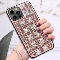 Zhichen Foreign Trade New Big Brand Applicable Mobile Phone Shell For IPhone 13Promax Maze Rhinestone Side With Diamond Protective Cover main image 5