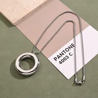 Casual Sweet Simple Style Round Stainless Steel Polishing Plating 18K Gold Plated Women's Earrings Necklace Jewelry Set main image 8