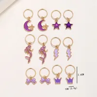 Unisex Casual Elegant Cute Casual Holiday Weekend Curls Straight Hair Dreadlocks Hair Rings main image 4