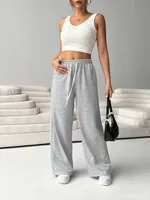 Women's Casual Travel Daily Casual Basic Formal Solid Color Full Length Casual Pants main image 4