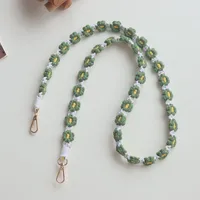 Factory Direct  Hot Selling Bohemian Woven Daisy Flower Badge Neck Lanyard Mobile Phone Lanyard Strap Women sku image 9