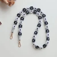 Factory Direct  Hot Selling Bohemian Woven Daisy Flower Badge Neck Lanyard Mobile Phone Lanyard Strap Women sku image 20