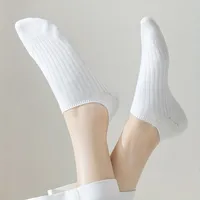 Boat Socks Women's Summer Thin Solid Color Simple Japanese Invisible Socks Shallow Mouth Non-slip Breathable Sweat-absorbent Boat Socks Wholesale main image 4