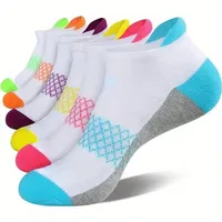 Spring And Summer Mesh Breathable Basketball Sports Socks Men And Women A Variety Of Short Tube Boat Socks Plus Size Socks Wholesale sku image 19