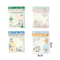 1 Piece Animal Cartoon Cat Class Learning School Paper Cartoon Style Cute Preppy Style Sticky Note main image 2