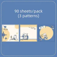 1 Piece Animal Cartoon Cat Class Learning School Paper Cartoon Style Cute Preppy Style Sticky Note sku image 1