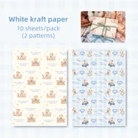 1 Set Animal Bear Christmas School Graduation Paper Elegant Cartoon Style Cute Fancy Paper sku image 2