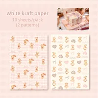 1 Set Animal Bear Christmas School Graduation Paper Elegant Cartoon Style Cute Fancy Paper sku image 3