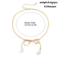 Modern Style Simple Style Bow Knot Copper Handmade Plating 18k Gold Plated Jewelry Set sku image 45