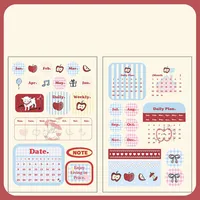 1 Set Animal Letter School Graduation Coated Paper Adhesive Sticker Cute Stickers sku image 1