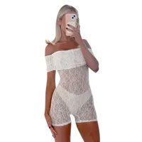 Women's Holiday Tea Party Sexy Streetwear Solid Color Shorts Rompers main image 5