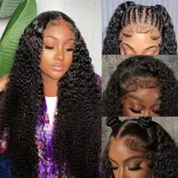 Unisex Simple Style Casual Holiday Weekend Real Hair Homogeneous And Oblique Long Curly Hair Wigs main image 1