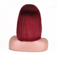 Unisex Simple Style Casual Holiday Weekend Real Hair Homogeneous And Oblique Straight Hair Wigs main image 5