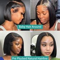 Unisex Exotic Casual Holiday Weekend Real Hair Homogeneous And Oblique Straight Hair Wigs main image 3