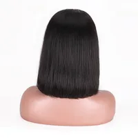 Unisex Exotic Casual Holiday Weekend Real Hair Homogeneous And Oblique Straight Hair Wigs main image 5