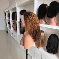 Unisex Simple Style Holiday Carnival Street Real Hair Homogeneous And Oblique Long Curly Hair Wigs main image 1