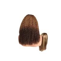 Unisex Simple Style Holiday Carnival Street Real Hair Homogeneous And Oblique Long Curly Hair Wigs main image 5