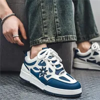 Men's Korean Style Multicolor Multicolor Shallow Mouth Belt Decoration Round Toe Flats Skate Shoes main image 1