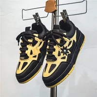 Men's Korean Style Multicolor Multicolor Shallow Mouth Belt Decoration Round Toe Flats Skate Shoes sku image 2