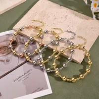 Casual Modern Style Simple Style Round Copper Handmade Polishing Plating 18K Gold Plated Rose Gold Plated White Gold Plated Women's Bracelets main image 1