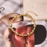 Casual Simple Style Round Copper Polishing Plating 18K Gold Plated Rose Gold Plated White Gold Plated Women's Bracelets Necklace Jewelry Set main image 2