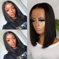 Women's Star Fashion Casual Masquerade Street Real Hair Homogeneous And Oblique Straight Hair Wigs sku image 3