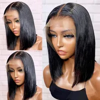 Women's Star Fashion Casual Masquerade Street Real Hair Homogeneous And Oblique Straight Hair Wigs main image 2