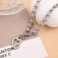 Casual Vacation Red Heart Stainless Steel Polishing Women's Necklace main image 2