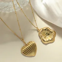 Romantic Simple Style Heart Shape Wings Lock 304 Stainless Steel Women's Pendant Necklace main image 5