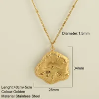 Romantic Simple Style Heart Shape Wings Lock 304 Stainless Steel Women's Pendant Necklace sku image 15