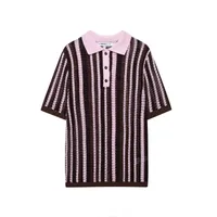 Holiday Daily Selfie Women's Casual Simple Style Streetwear Stripe Knit Shorts Co-ord Set Shorts Sets main image 3