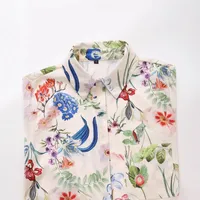 Women's Blouse Long Sleeve Blouses Elegant Flower main image 4