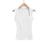 Women's Vest Tank Tops Vacation Simple Style Solid Color sku image 3