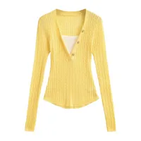 Women's Sweater Long Sleeve Sweaters & Cardigans Elegant Solid Color main image 2