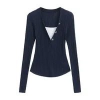 Women's Sweater Long Sleeve Sweaters & Cardigans Elegant Solid Color main image 3