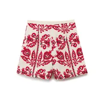 Women's Weekend Ethnic Style Flower Shorts Casual Pants main image 3