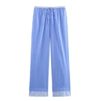 Weekend Women's Streetwear Stripe Polyester Pant Co-ord Set Shorts Sets sku image 7
