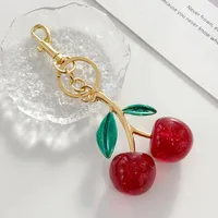 1 Piece All Seasons Alloy Resin Cherry Bag Pendant Keychain main image 3
