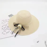 Women's Vacation Simple Style Solid Color Big Eaves Straw Hat sku image 41
