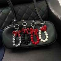 1 Piece Sweet Commute Heart Shape Bow Knot Acrylic Unisex Bag Pendant Keychain main image 1