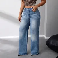 Women's Daily Street Simple Style Classic Style Solid Color Full Length Jeans main image 3