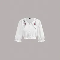 Women's Shirt Short Sleeve Blouses Casual Simple Style Solid Color main image 1