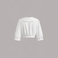 Women's Shirt Short Sleeve Blouses Casual Simple Style Solid Color main image 2