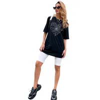Women's T-shirt Short Sleeve T-Shirts Streetwear Spider Web main image 4
